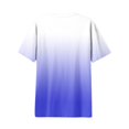 thumbnail image 5 of Timegard Hauts Grande Taille pour Femmes Couleur Dégradée Manches Courtes Col Rond Chemisiers Décontractés Confortables T-Shirts, 5 of 5