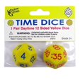 thumbnail image 1 of Koplow Games KOP18847-6 Time Dice Game Set, Yellow - Set of 6, 1 of 1
