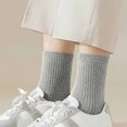 thumbnail image 4 of RKSTN Mens Socks 5PC Winter Solid Color Comfortable Breathable Knitted Cotton Socks Soft Breathable Mens Socks, 4 of 5