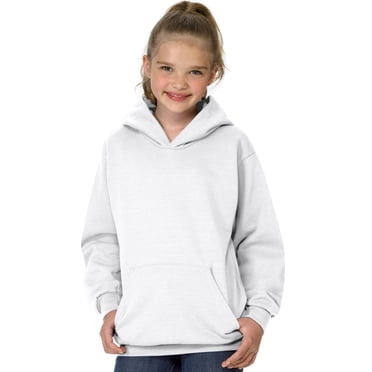 Hanes Youth ComfortBlend EcoSmart Chandail à Capuchon, TG, Blanc