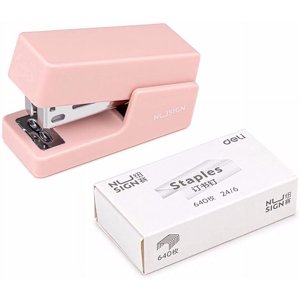 Petit Stapler pour Office School, Mini Stapler petite main Stapleur portable bureau Staplet étudiant, Staplier machine avec agrafes (puce)
