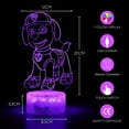 thumbnail image 2 of Weetoo 3D Kids Night Light, Paw Patrol Lamp,16 Colours Changing LED Night Light with Remote & Smart Touch for Children's Room Decor, Birthdays, 2 of 5