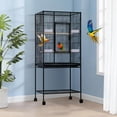 thumbnail image 1 of BeesClover Large Bird Cage, 160cm H Birdcage with Detachable Storage Shelf for Parakeets Parrots Conures Lovebird Cockatie, 1 of 7