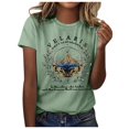 thumbnail image 1 of WEAIXIMIUNG T-Shirts Drôles Humour Adulte T-Shirt d'Été Décontracté pour Femme Imprimé à Manches Courtes Col Rond, 1 of 4