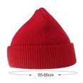 thumbnail image 2 of Bangcool Bonnet à Revers Côtelé Classique Couleur Unie pour Hommes Femmes, 2 of 8