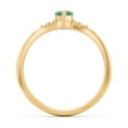 thumbnail image 4 of Birthstone Heart Ring with Shoulder Accents - Emeral (May), 4 of 4
