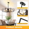 thumbnail image 4 of LovingAHome 8-Light Chandelier Lighting for Dining Room Living Room Adjustable Height Pendant Lighting, 4 of 7