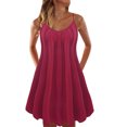 thumbnail image 2 of Fridja Robe de Plage d'Été Décontractée Multicolore Unie pour Femmes, 2 of 4