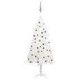 thumbnail image 1 of vidaXL Artificial Pre-lit Christmas Tree with Ball Set White 120 cm, 1 of 5