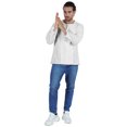 thumbnail image 2 of Atasi Kurta à Manches Longues pour Hommes en Coton Slub Uni à Col Rond Chemise Ethnique-6634, 2 of 7