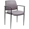 thumbnail image 1 of Boss Office Square Back Diamond Fabric Stackable Guest Chair in Gray, 1 of 5