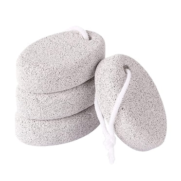 Pumice Stone for Feet 4 pcs, Natural Pumice Stone, Pumice Scrubber Foot Stone Exfoliating Callus Remover, Pumice Stone Remove Dead Skin For Hand, Foot, Elbows