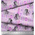 thumbnail image 2 of Soimoi Velvet Fabric Texture & Jellyfish Ocean Fabric Prints By Yard 58 Inch Wide, 2 of 3