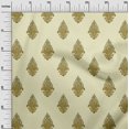 thumbnail image 2 of oneOone Georgette Viscose Fabric Leaves|Floral & Paisley Block Print Fabric BTY 42 Inch Wide, 2 of 4