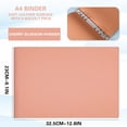 thumbnail image 3 of A4 Soft Binder Lateral Leather Face 6-hole Clip Binder Clasp Removable High Horizontal Text Clip Housing, 3 of 4