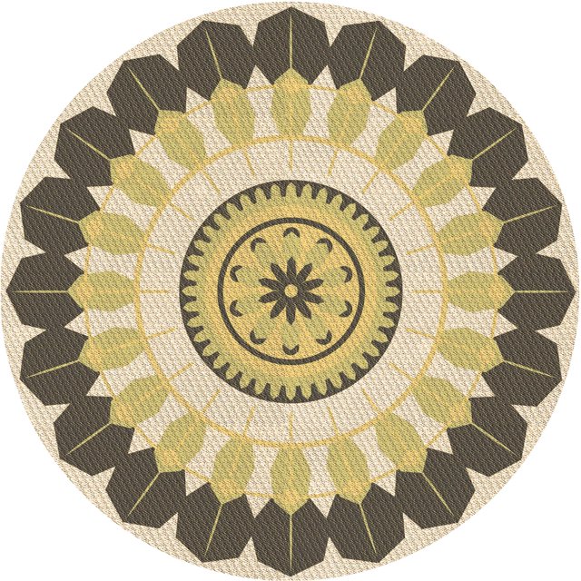 Ahgly Company Tapis d'Intérieur Lavable en Machine Carré Transitionnel Brun, 3 Pieds Carré