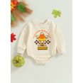 thumbnail image 2 of Fortune Baby Girls Fall Romper Infant Long Sleeve Letters Pumpkin Print Bodysuits Tops, 2 of 7
