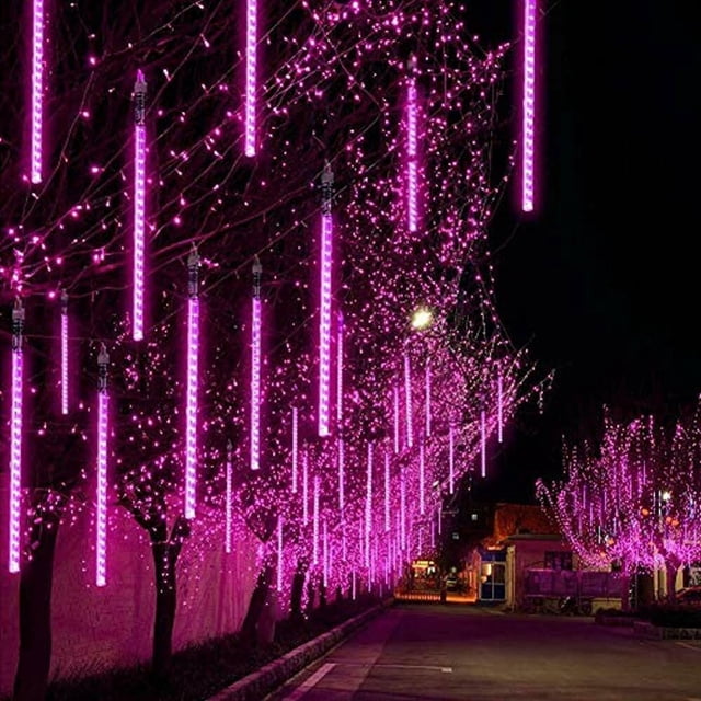 Agiferg 30CM Party LED Lights Shower Rain Snowfalls Christmas Tree Garden Outdoor