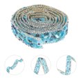 thumbnail image 4 of FRCOLOR clothes trim 1 Roll of Cuttable Costume Trim Multi-function Rhinestone Ribbon Decorative Craft Trim Clothes Supply,39.37"X0.79"X0.12", 4 of 5