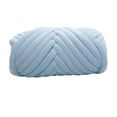 thumbnail image 4 of Langgg 1kg Velvet Chunky Yarn Arm Knitting Rug Chunky Yarn Tapestry Making Hand Knit Pet Bed Crocheting Light Blue, 4 of 9