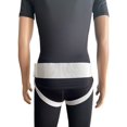 thumbnail image 2 of FlexaMed Ceinture Aine Double Face pour Hernie Inguinale avec Coussinets de Compression Blanche Petite, 2 of 5