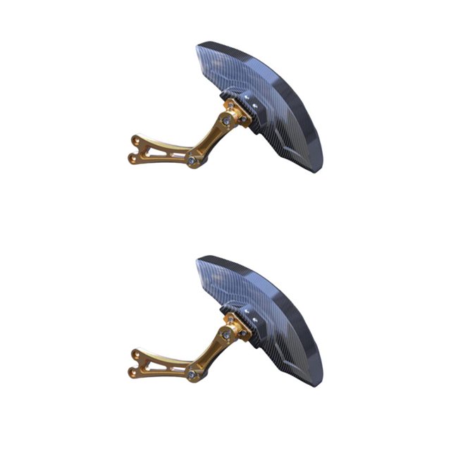 Decodeary Carbon Fiber Motorcycle Rear Wheel Fender Mudflap for Niu Technologies Sleek and Reliable 1st Generation Gold 2Set