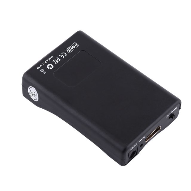 Scaler Converter, Convenient To Carry And Use Black Scart To Converter, Lightweight ABS For TV