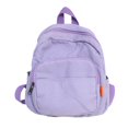 thumbnail image 1 of Fashion Women Solid Color Backpack Students Canvas School Knapsacks (Black), 1 of 9