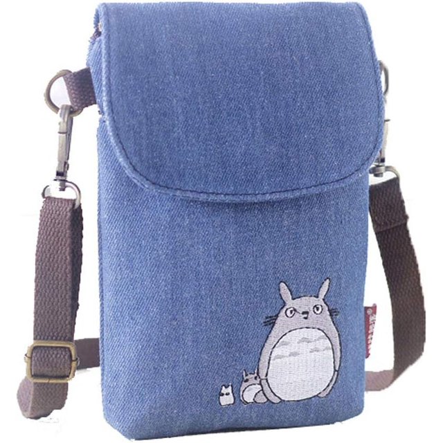 ORUYROP Women Canvas Cartoon Crossbody Bag Small Girls Cellphone Pouch Wallet