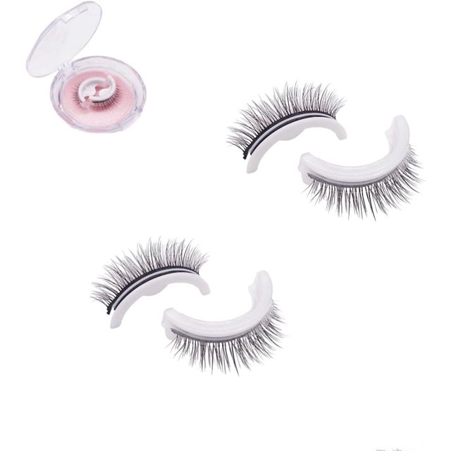 HAHDAXIA Faux Cils « Glazy Boo », Cils « Glazy Boo » pour les Yeux, Cils Adhésifs Réutilisables, Cils Auto-Adhésifs Réutilisables Auto-Adhérents, Cils Auto-Adhésifs Réutilisables Aspect Naturel, Sans Colle E