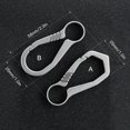 thumbnail image 4 of Outdoor Lightweight Titanium Key Chain Quick-release Key Ring Holder, 4 of 7