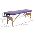 thumbnail image 3 of 2 Section Massage Table Bed Spa Facial Couch Table Foldable w/ Carry Case, 3 of 10