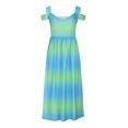 thumbnail image 4 of EGNMCR Robes d'Été Femmes Tendance 2024 Mode Femmes Été Décontracté Imprimé Col en V Camis Sans Manches Gilet Robe Longue, 4 of 8