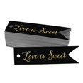 thumbnail image 1 of Inkdotpot Pack Of 50 Real Gold Foil Paper Tags Love Is Sweet Wedding Favor Hang Tags, 1 of 6