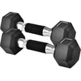 thumbnail image 1 of Rubber Grip Encased Hex Dumbbells  Hand Weights With -Slip Pair, 1 of 7