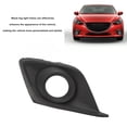 thumbnail image 4 of 3 Black Fog Lamp Cover Front Bumper Foglight Bezel for 2014-2016 Trendy Styling, 4 of 7