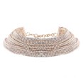 thumbnail image 1 of AMERTEER Luxury Rhinestone Choker Crystal Statement Necklace Multilayer Choker Fashion Jewelry Accessories (Gold), 1 of 6