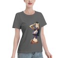 thumbnail image 2 of T-Shirt Basique à Manches Courtes pour Femme une Pièce Robin, 2 of 6