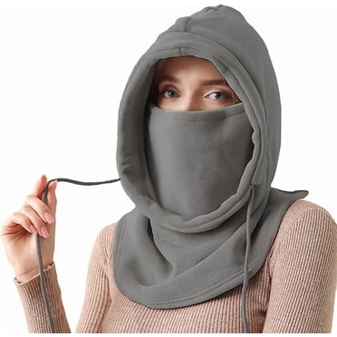 Cagoule en Molleton Thermique pour Femmes, Cagoule d'Hiver Chaude Épaissie et Coupe-Vent pour le Visage, Masque de Ski, Cagoule Multifonction en Molleton Thermique avec Cache-Cou Cache-Cou pour la Course, le Cyclisme, l'Extérieur