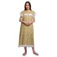 thumbnail image 2 of Moomaya Chemise de Nuit d'Allaitement à Col Rond Imprimée pour Femmes en Coton, 2 of 6