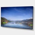 thumbnail image 2 of Boats in Pokhara Lake - Modern Seashore Canvas Wall Art, 2 of 3