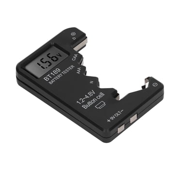 Testeur de Pile, Vérificateur Universel de Pile Prenant en Charge le Type D C N, Pile AA AAA, Analyseur de Cellules à Bouton, Mesure de Puissance, Compteur de Tension pour la Maison et l'Industrie
