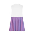 thumbnail image 4 of RKSTN Robes d'Été pour Femmes 2024 Décontractées Patchwork Sans Manches Col Rond Plissé Robes Amples Grande Taille Couleur Unie Taille Élastique Robes Midi, 4 of 4
