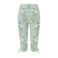 thumbnail image 5 of Pantalon Cargo pour Femmes à Coupe Décontractée par Generic TG, Capris Décontractés Noirs Unis, à Cordon, Raccourcis, Légers, 1 Unité, 5 of 5