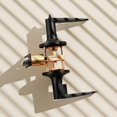 thumbnail image 5 of of Lever Keyed Entry Door Lever Handle Lock Universal Door Knob Hardware Nickel Brushed Color (MRCA), 5 of 5