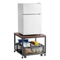 thumbnail image 1 of VEVOR Support pour Mini-Frigo 198 Lb avec Chariot de Rangement et Roues Pivotantes Brun Foncé, 1 of 9