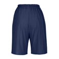 thumbnail image 5 of Women's Casual Elastic Shorts with Button Closure and Pockets Versatile Wide Leg Design for Everyday Wear, 5 of 5