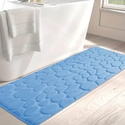 Bathroom Rugs Mat, EDHITNR Extra Soft Absorbent Embossed Bath Rug, Non-Slip Thick Machine Washable Bath Mats for Shower Floor Tub
