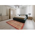 thumbnail image 4 of Ahgly Company Tapis d'Intérieur Rectangulaire Abstrait Rouge Tapis de Zone Abstrait, 3 Pieds x 5 Pieds, 4 of 6