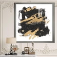 thumbnail image 2 of Designart Gold and Black drift I Framed Wall Art, 2 of 3